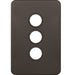 Hager Silhouette 3G Switch Plate No Mech Matt Black