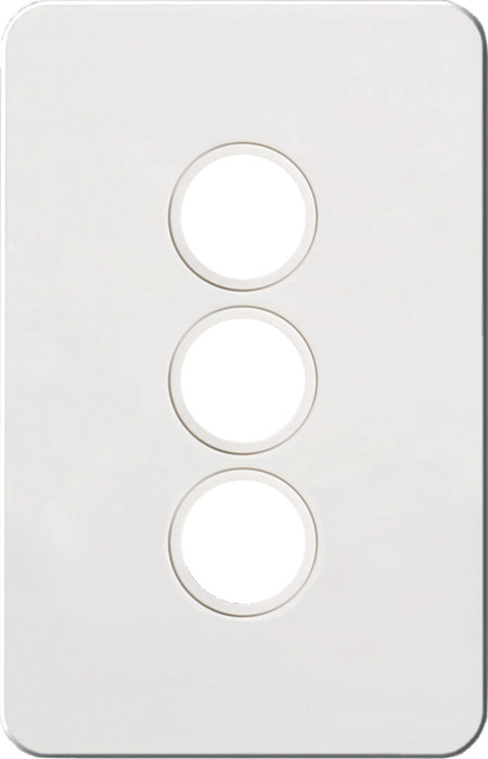 Hager Silhouette 3G Switch Plate No Mech Matt White