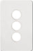 Hager Silhouette 3G Switch Plate No Mech Matt White
