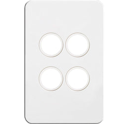 Hager Silhouette 4G Switch Plate No Mech