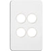 Hager Silhouette 4G Switch Plate No Mech