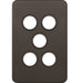 Hager Silhouette 5G Switch Plate No Mech Matt Black