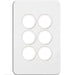 Hager Silhouette 6G Switch Plate No Mech