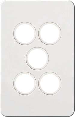 Hager Silhouette 5G Switch Plate No Mech Matt White