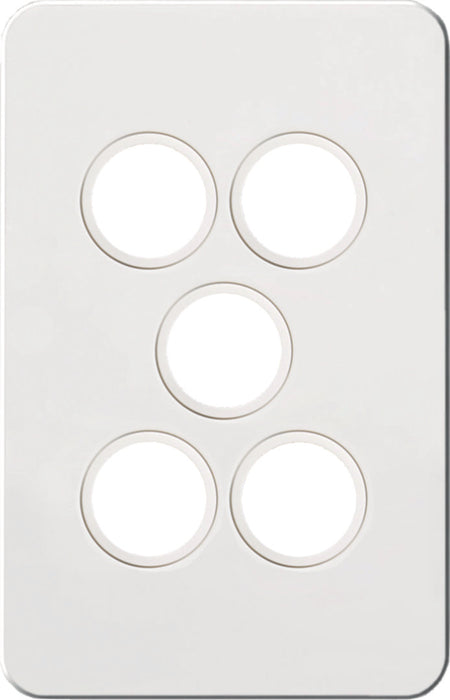 Hager Silhouette 5G Switch Plate No Mech Matt White