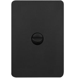 Hager Allure 1 Gang Switch Plate c/w Mechs Matt Black