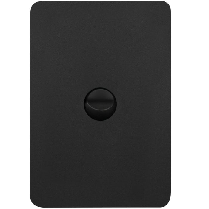 Hager Allure 1 Gang Switch Plate c/w Mechs Matt Black