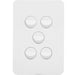 Hager Allure 5 Gang Switch Plate c/w Mechs
