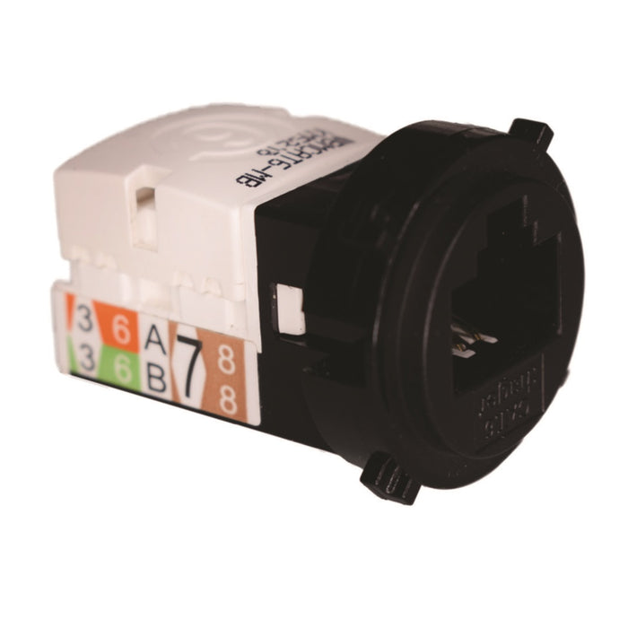 Hager Cat6 Data Mech Matt Black
