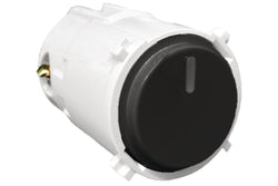 Hager Tactile 240V Push Button Matt Black