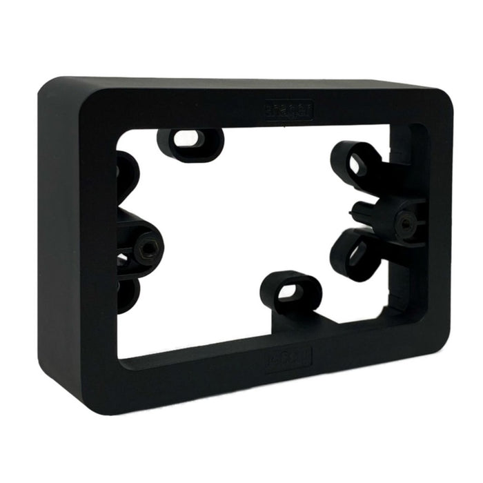 Hager Allure Mounting Block Matt Black