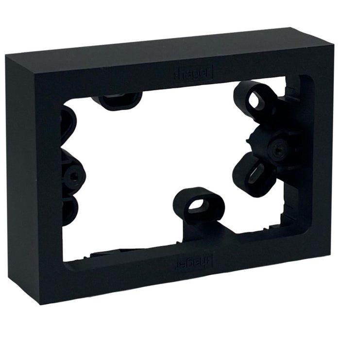 Hager Mounting Block Matt Black