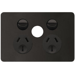 Hager Allure DGPO 10A Extra Switch Position No Mech Matt Black