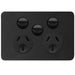 Hager Allure DGPO 10A With Extra Switch Matt Black