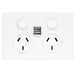 Hager Finesse DGPO 10A c/w 2 X 2.1A USB