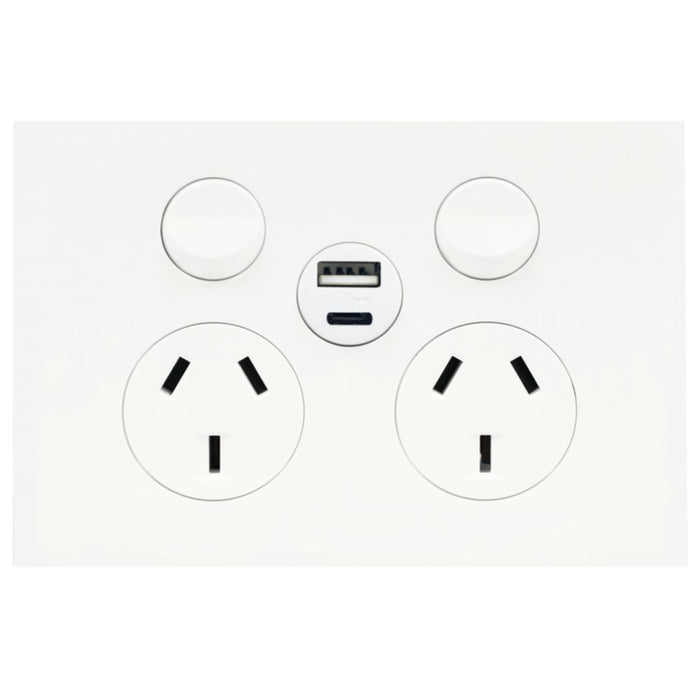 Hager Finesse DGPO + USB A+C