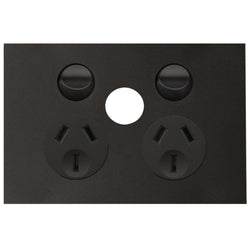 Hager Finesse DGPO 10A Blank Extra Switch Matt Black