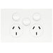 Hager Finesse DGPO 10A With Extra Switch Matt White
