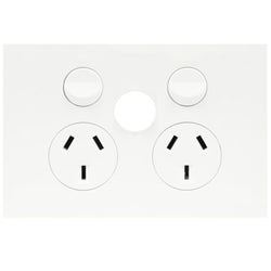 Hager Finesse DGPO 10A Blank Extra Switch Matt White