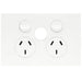 Hager Finesse DGPO 10A Blank Extra Switch Matt White