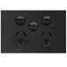 Hager Finesse DGPO 10A With Extra Switch Matt Black