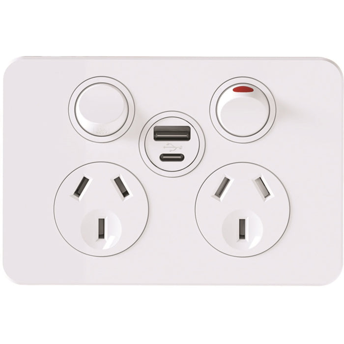 Hager Silhouette DGPO + USB A+C