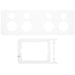 Hager Allure 4 Gang Socket Kit