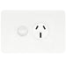 Hager Allure Single GPO 15A Matt White