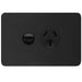 Hager Allure Single GPO 20A Matt Black
