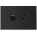 Hager Finesse Single GPO 10A Matt Black