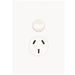 Hager Finesse Single GPO 10A Vertical