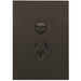 Hager Finesse Single GPO 10A Vertical Matt Black