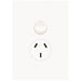 Hager Finesse Single GPO 10A Vertical Matt White