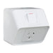 Hager Weatherproof 15A Single GPO White