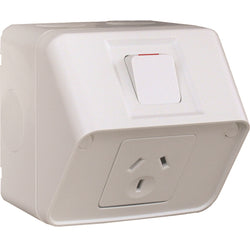 Hager Weatherproof 10A Single GPO