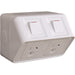 Hager Weatherproof 10A Twin GPO