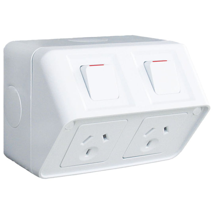 Hager Weatherproof 10A DGPO White