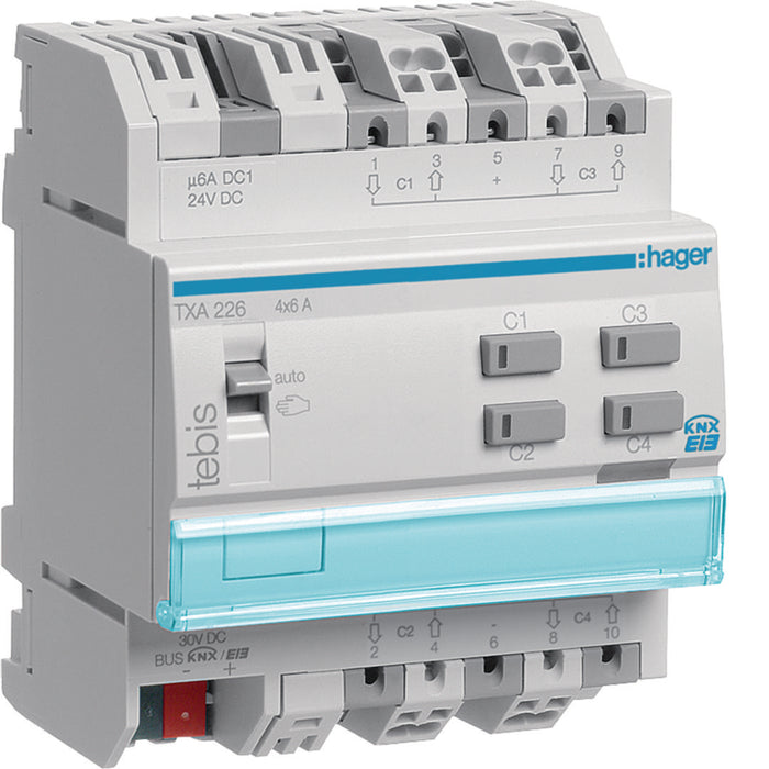 Hager Output Device For 4 Shutters/Blinds24Vdc