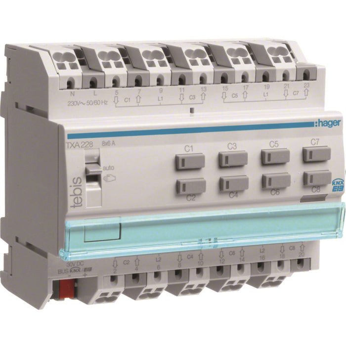 Hager Output Device For 8 Shutters/Blinds230V~