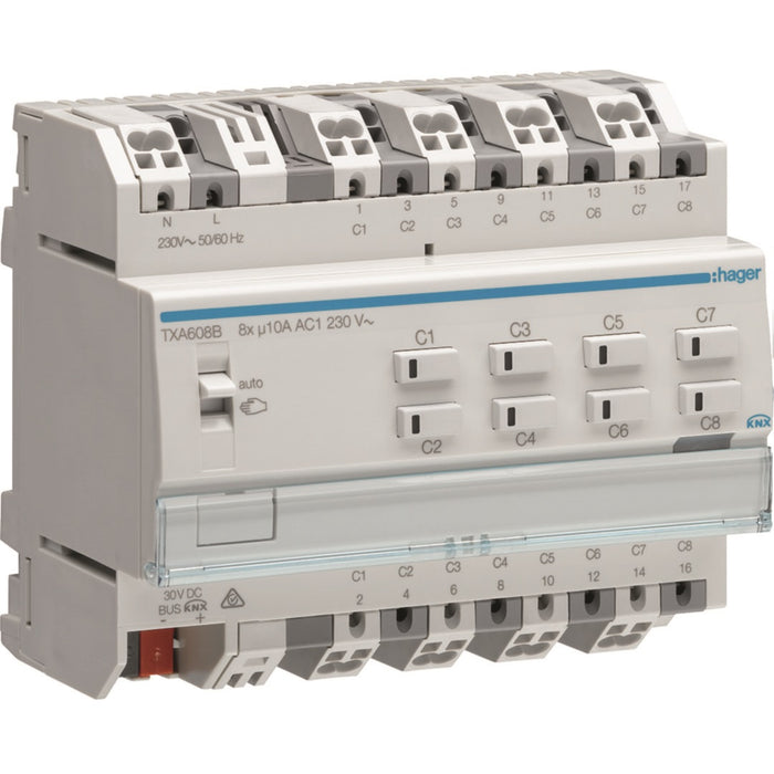 Hager Output 8 -Fold 10A / NE