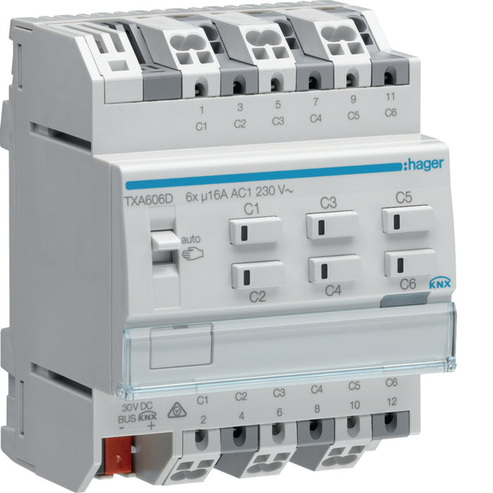 Hager Output 6 -Fold 16A C-Load Adapted / NE
