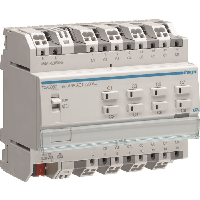 Hager Output 8 -Fold 16A C-Load Adapted / NE