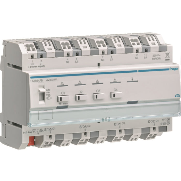 Hager Dimmer 4 Channels 300W NE Parallelization