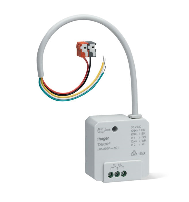 Hager Output 2 Fold Input 2 Fold Flush KNX