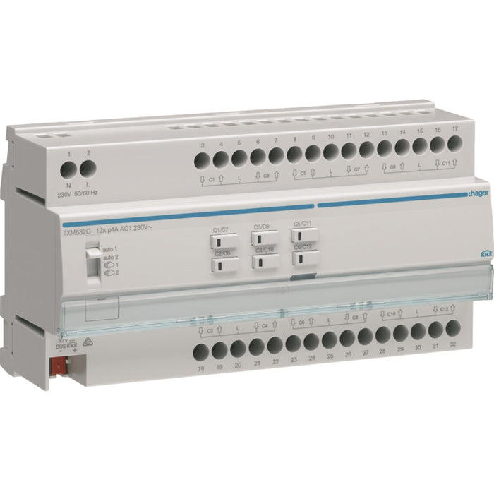 Hager Output Device For 12-Fold Shutters/Blinds 230V~ / NE