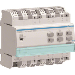 Hager Output 6 -Fold 16A Current Monitoring