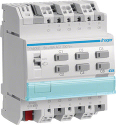 Hager Output 6 -Fold 16A C-Load Adapted