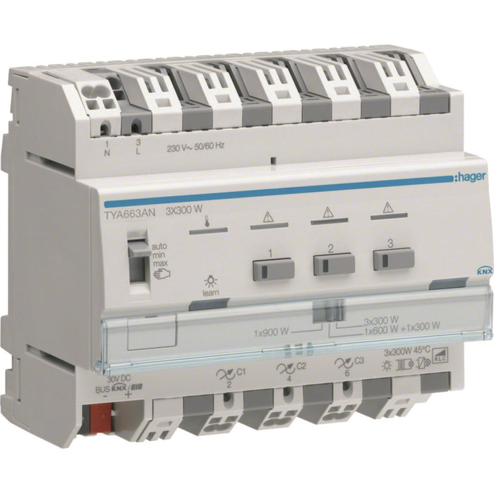 Hager Dimmer 3 Channels 300W