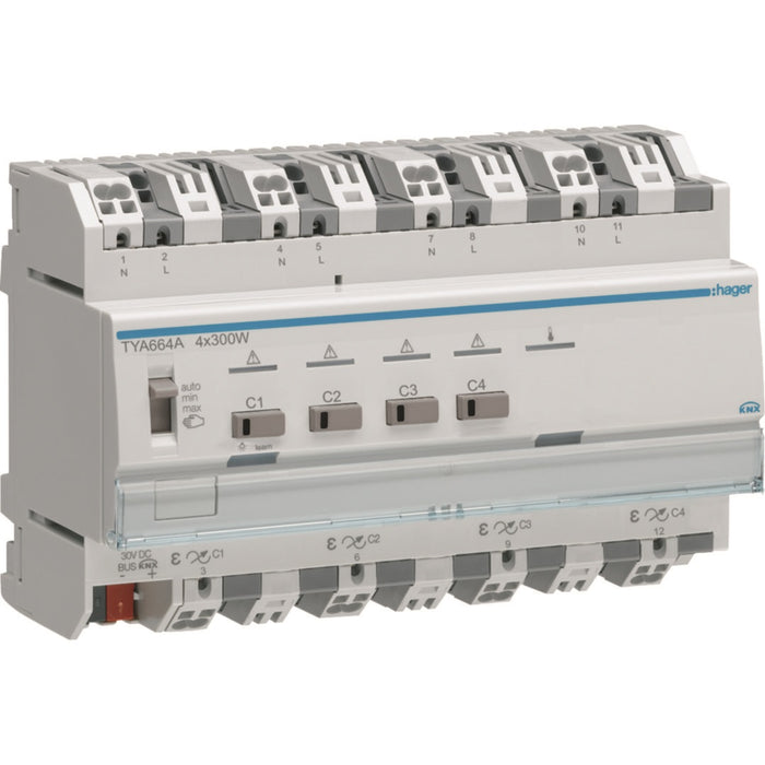 Hager Dimmer 4 Channels 300W