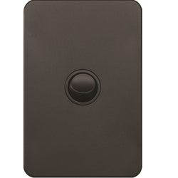Hager Silhouette 1G Lp Switch Vertical Matt Black